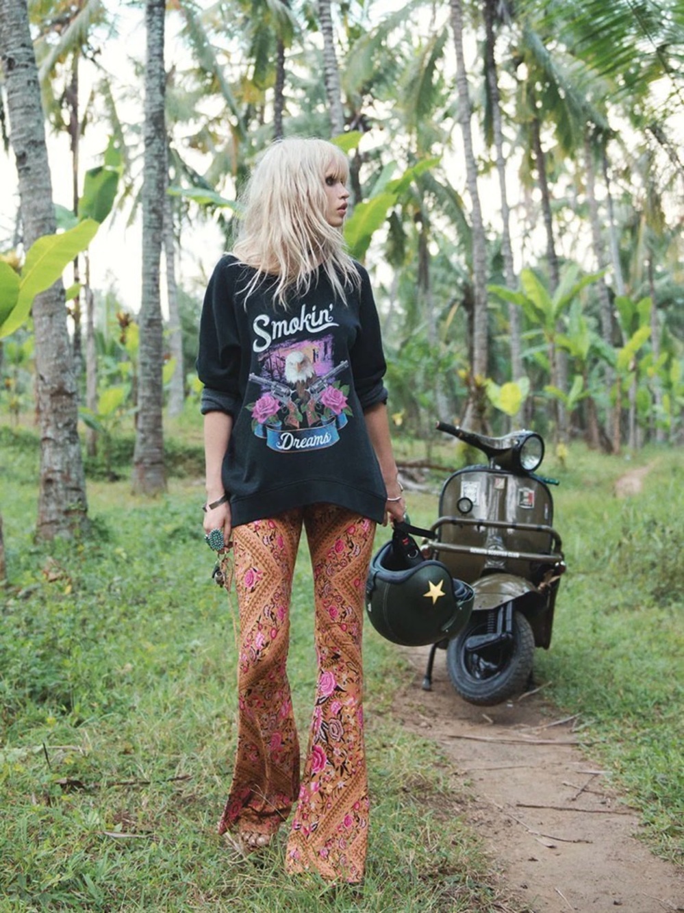 Spell Babushka Bells Bottom Pants Amber M ✨ Rare 2016 Archive - Picture 3 of 12